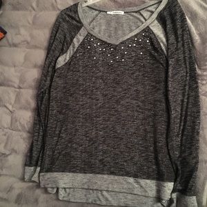 Grey long sleeve top